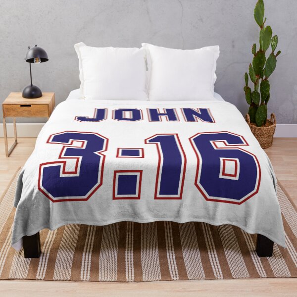Item preview, John 3:16 Football Jersey Style - White Background designed and sold by joshcartoonguy.