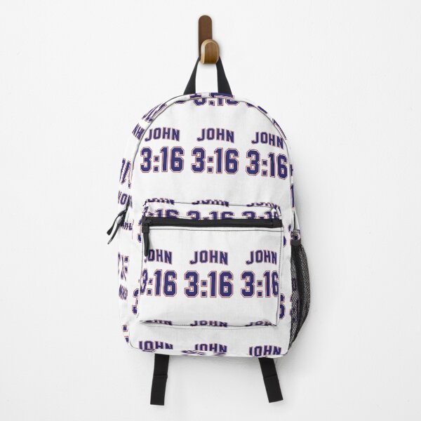 Item preview, John 3:16 Football Jersey Style - White Background designed and sold by joshcartoonguy.