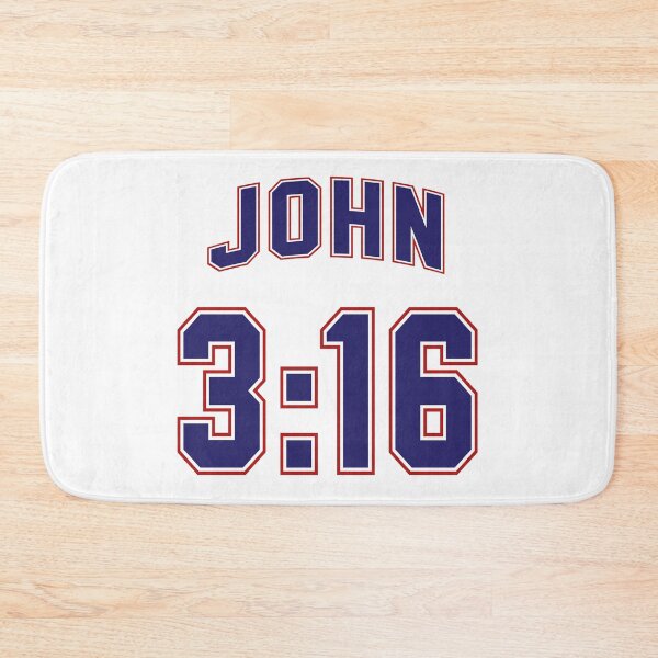 Item preview, John 3:16 Football Jersey Style - White Background designed and sold by joshcartoonguy.