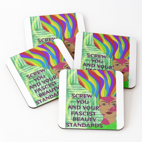 Item preview, Feminist Humanist Quote - Screw Your Fascist Beauty Standards designed and sold by LethalPixieDust.