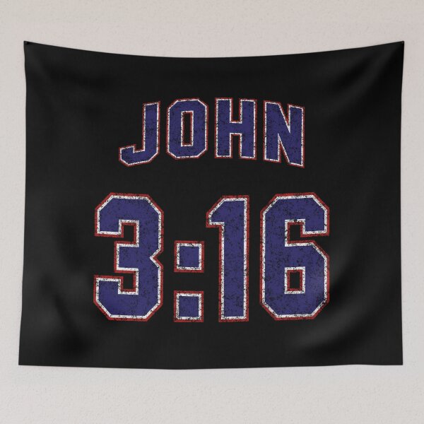 Item preview, John 3:16 Football Jersey Style - Distressed designed and sold by joshcartoonguy.