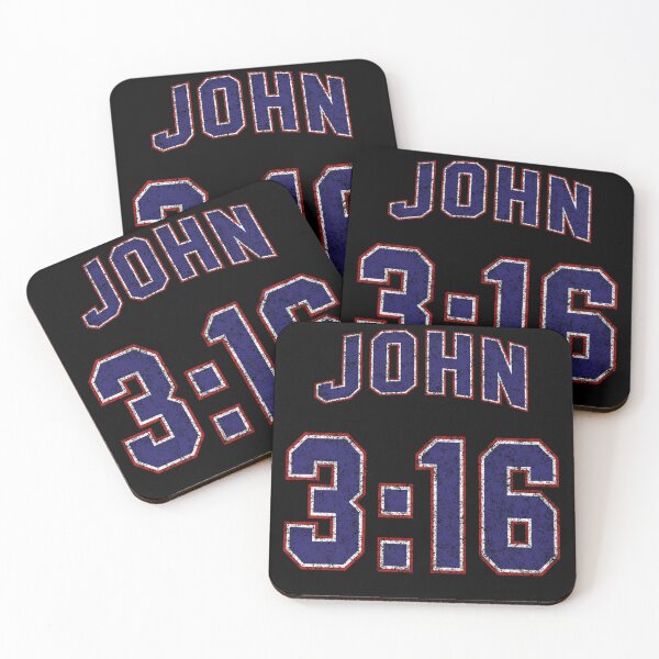 Item preview, John 3:16 Football Jersey Style - Distressed designed and sold by joshcartoonguy.