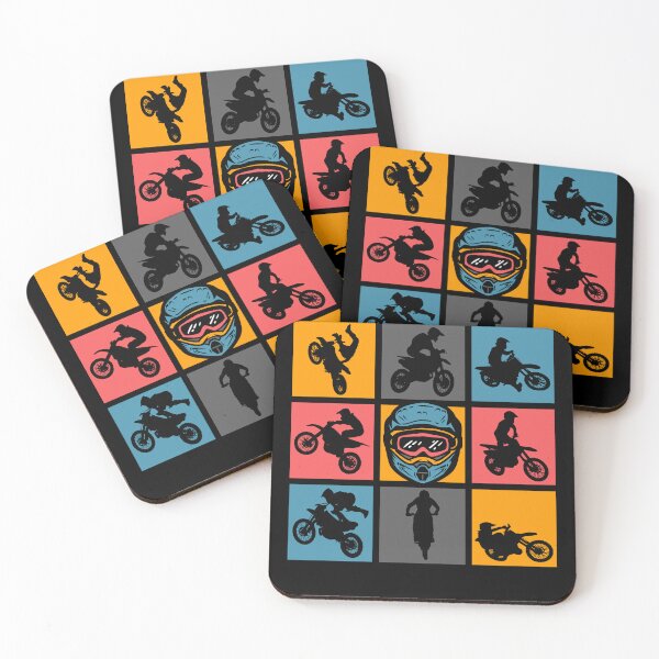 Item preview, Motocross Pop Art Riders Silhouette designed and sold by KleverOlivier.