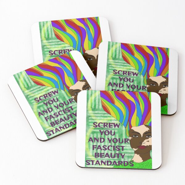 Item preview, Feminist Humanist Quote - Screw Your Fascist Beauty Standards designed and sold by LethalPixieDust.