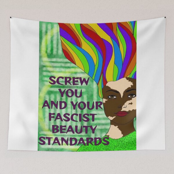 Item preview, Feminist Humanist Quote - Screw Your Fascist Beauty Standards designed and sold by LethalPixieDust.