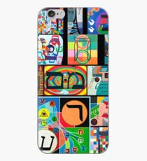 Modern Hebrew Alephbet iPhone Case