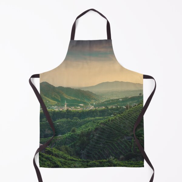 Item preview, Prosecco Hills, vineyards and Guia village at sunset. designed and sold by Stefano Orazzini.