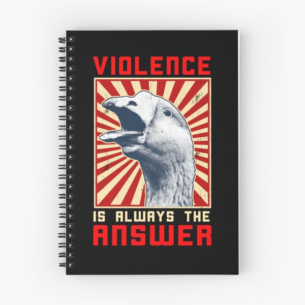 Item preview, Violence Is Always The Answer Goose Game Meme Goose Gear designed and sold by DynamicDesign.