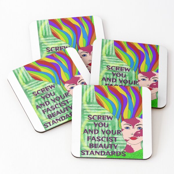 Item preview,  Feminist Humanist Quote - Screw Your Fascist Beauty Standards designed and sold by LethalPixieDust.