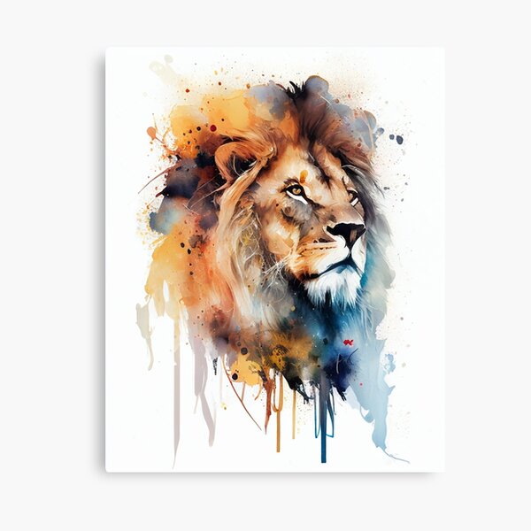 Item preview, Watercolor Lion Cartoon Style designed and sold by JeClaDesign.
