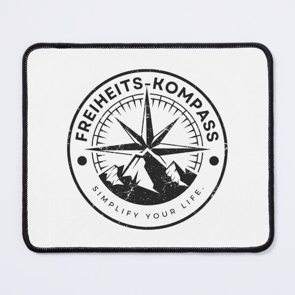 Item preview, FREEDOM COMPASS. SIMPLIFY YOUR LIFE. We are out. Camping Caravan Campervan Camper Design T-Shirt Hoodie Cup individually mobile freedom designed and sold by JoWillem.