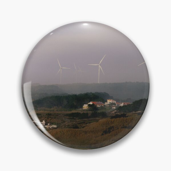 Item preview, Wind Turbines on the Golden Sand beach in Nazare designed and sold by LuckyU3.