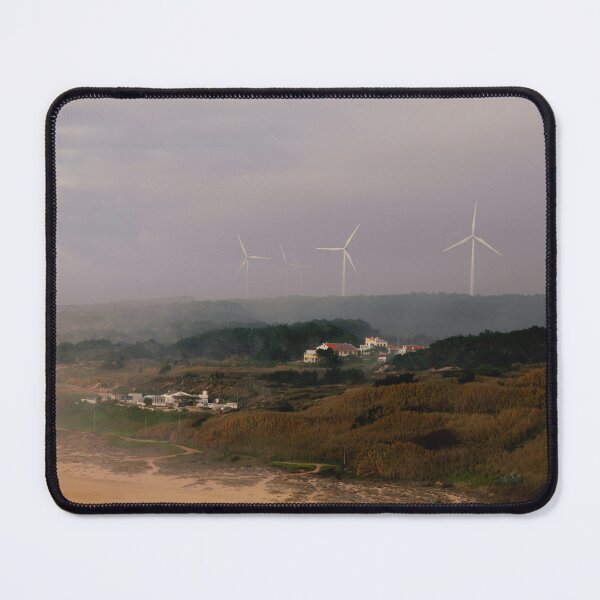 Item preview, Wind Turbines on the Golden Sand beach in Nazare designed and sold by LuckyU3.
