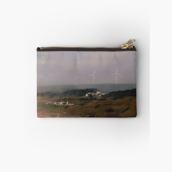 Item preview, Wind Turbines on the Golden Sand beach in Nazare designed and sold by LuckyU3.
