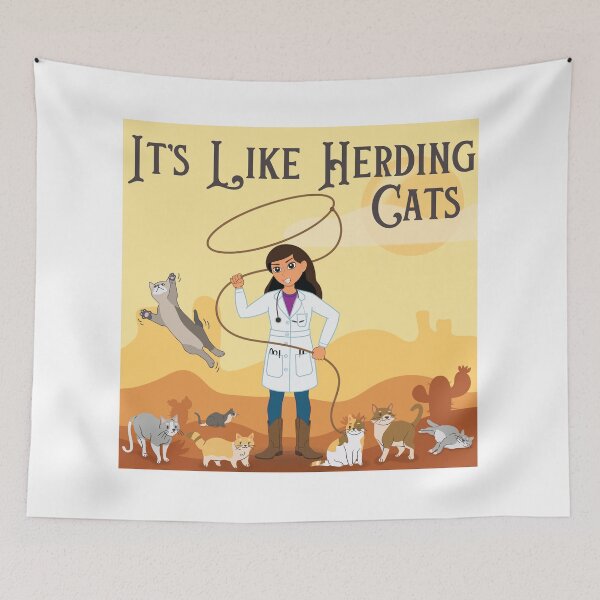 Item preview, It's Like Herding Cats  designed and sold by introVETed.