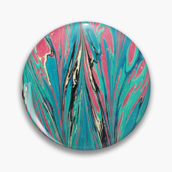 Item preview, Handmade blue, red, marbling pattern design designed and sold by Pacika.