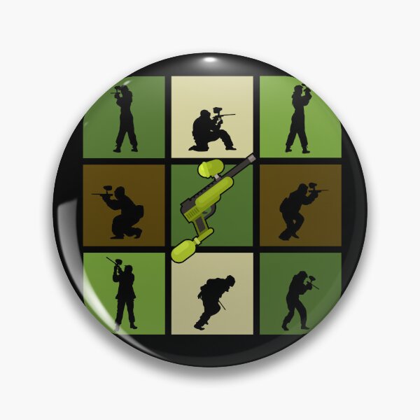 Item preview, Paintball Pop Art Shooter Poses Silhouettes designed and sold by KleverOlivier.