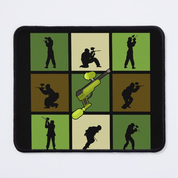 Item preview, Paintball Pop Art Shooter Poses Silhouettes designed and sold by KleverOlivier.
