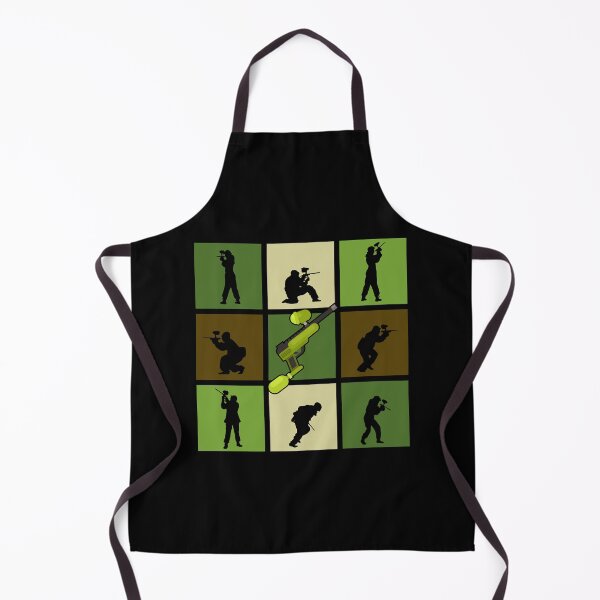 Item preview, Paintball Pop Art Shooter Poses Silhouettes designed and sold by KleverOlivier.