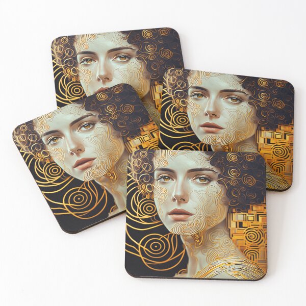 Item preview, Klimt portrait - REAL life designed and sold by EmeraldeaArt.