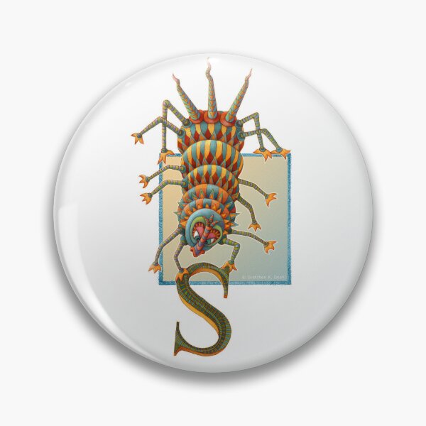 Item preview, Letter S - Alphabet Monster - Guardian and Protector designed and sold by Gretchen Deahl.