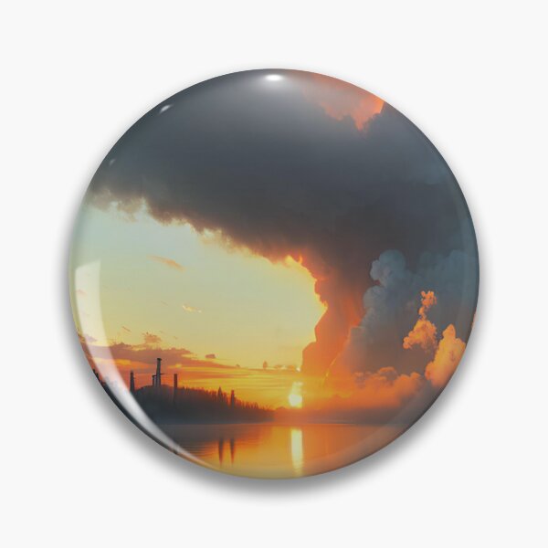 Item preview, A Haunting Beauty: A Painting of the Sunset in Chernobyl designed and sold by D3monic.