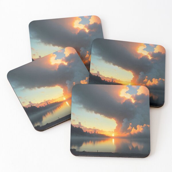 Item preview, A Haunting Beauty: A Painting of the Sunset in Chernobyl designed and sold by D3monic.
