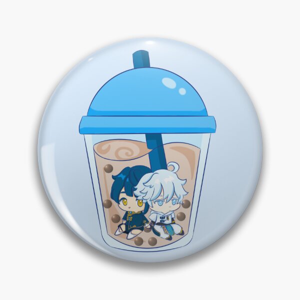 Item preview, Genshin Bubbleteas - Chongyun & Xingqiu  designed and sold by Pinkusoda.