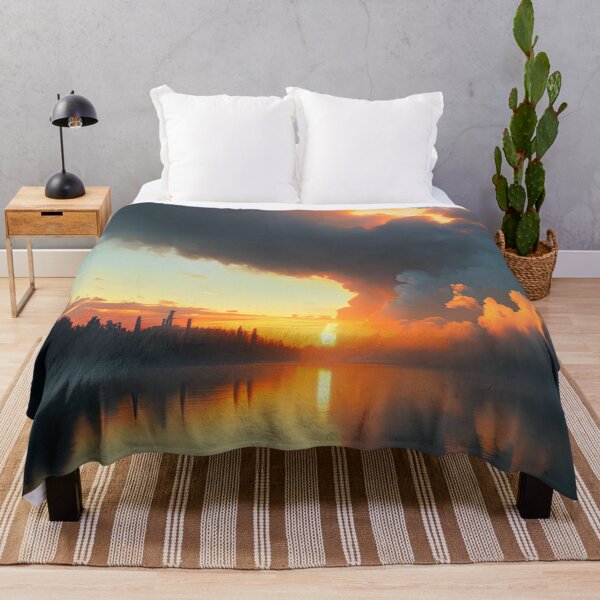 Item preview, A Haunting Beauty: A Painting of the Sunset in Chernobyl designed and sold by D3monic.