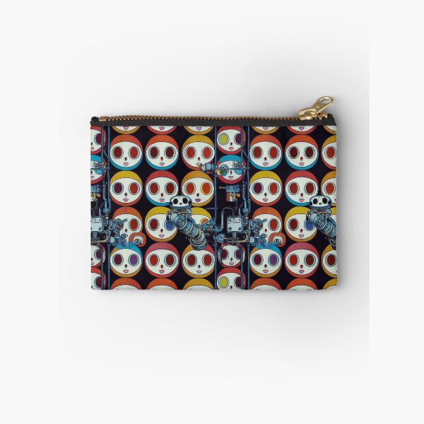 Item preview, Cute Robots in Android Factory - Japanese Superflat Style designed and sold by Fine Prints.
