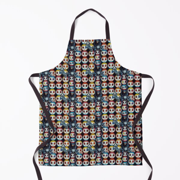 Item preview, Cute Robots in Android Factory - Japanese Superflat Style designed and sold by Fine Prints.