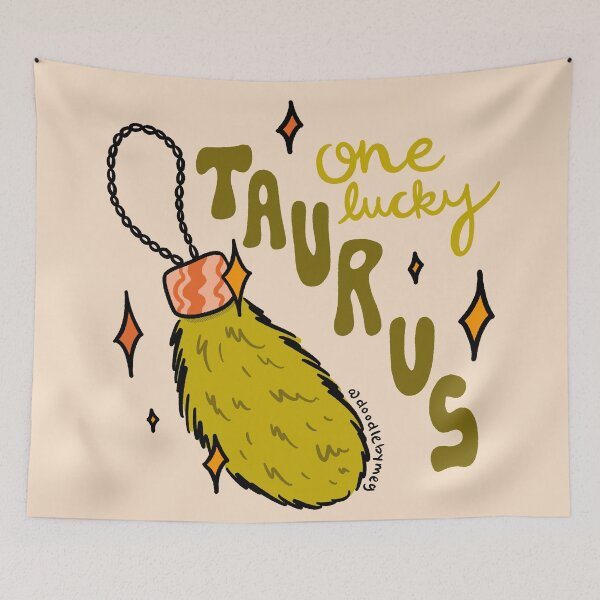 Item preview, One Lucky Taurus designed and sold by doodlebymeg.