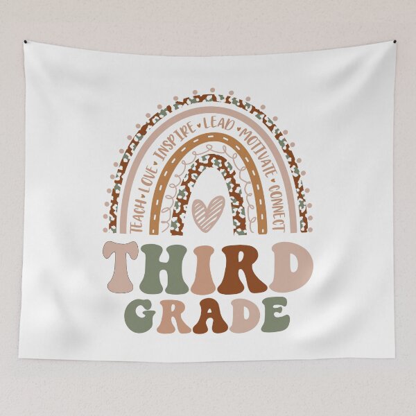 Item preview, Third Grade Rainbow Graphic For Teacher Gift designed and sold by mysticblvd.