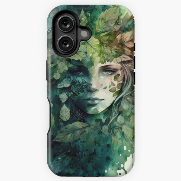 Item preview, Nature Goddess - Woodland Witchy Forest Greenwoman designed and sold by MoonBohemian.