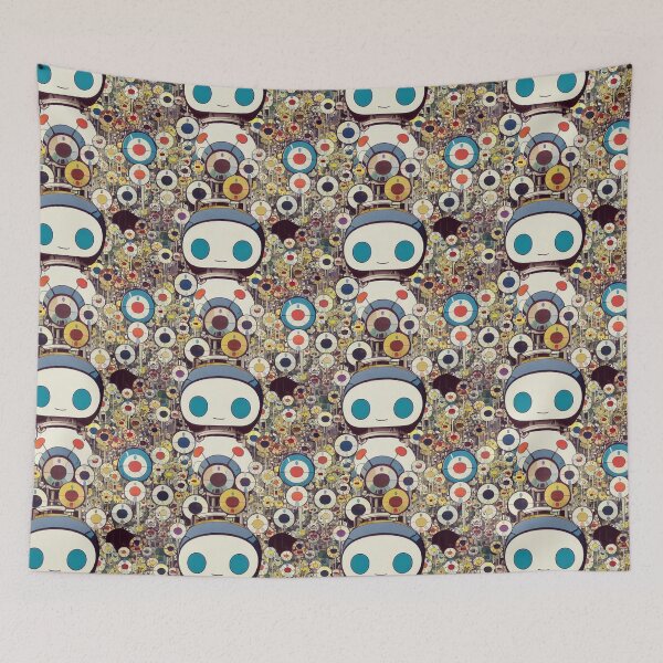 Item preview, Cute Androids in Superflat Style - Japanese Style Robots designed and sold by Fine Prints.