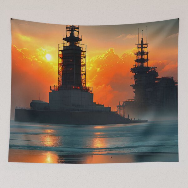 Item preview, Glimpsing the Beauty in Tragedy: A Painting of Chernobyl's Sunset designed and sold by D3monic.