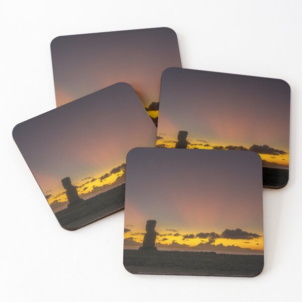 Item preview, Rapa Nui Moai and Sunset 2 designed and sold by PhotoArt by Joan Carroll.
