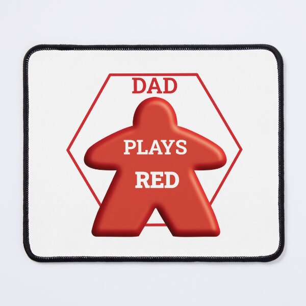 Item preview, Dad Plays Red - Board game inspired meeple design - Table Top Gaming designed and sold by WindmillBay.