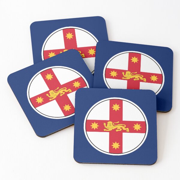 Item preview, NEW SOUTH WALES Flag Gifts, Masks, Stickers & Products designed and sold by mpodger.