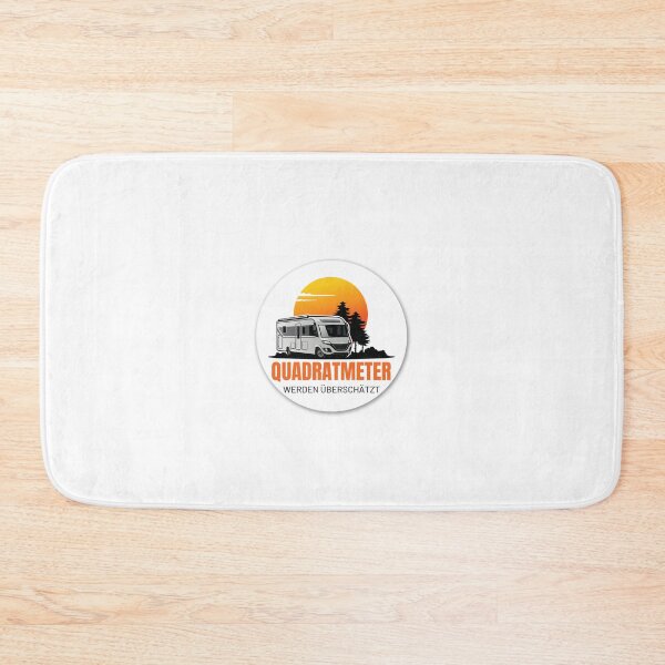 Item preview, SQUARE METERS ARE OVERRATED. Camping Caravan Campervan Camper Design T-Shirt Hoodie Cup individually mobile freedom designed and sold by JoWillem.