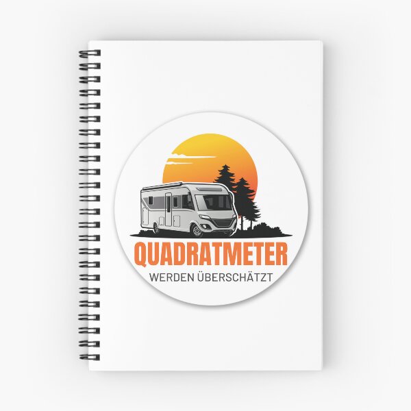 Item preview, SQUARE METERS ARE OVERRATED. Camping Caravan Campervan Camper Design T-Shirt Hoodie Cup individually mobile freedom designed and sold by JoWillem.