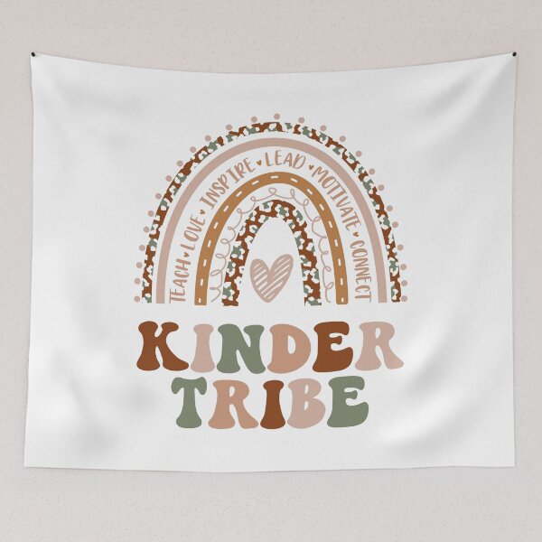 Item preview, Kinder Tribe Rainbow Graphic For Teacher Gift designed and sold by mysticblvd.