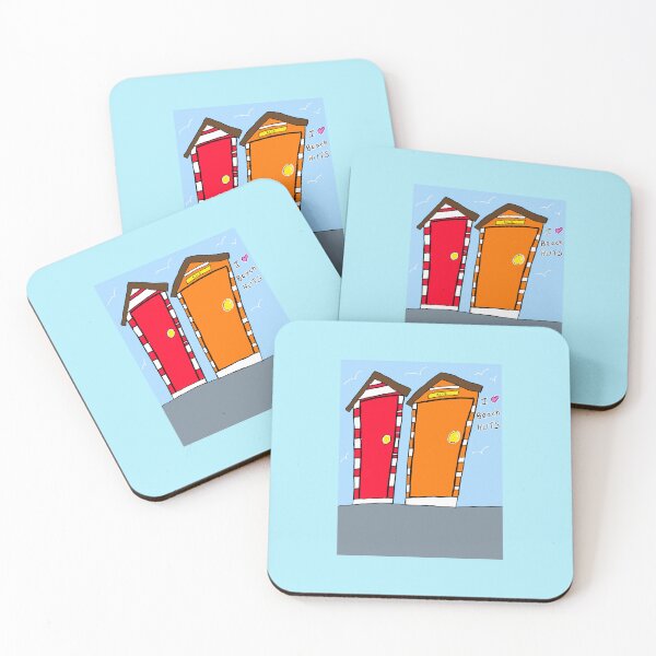 Item preview, I love beach huts designed and sold by ArtistRebeccaLS.