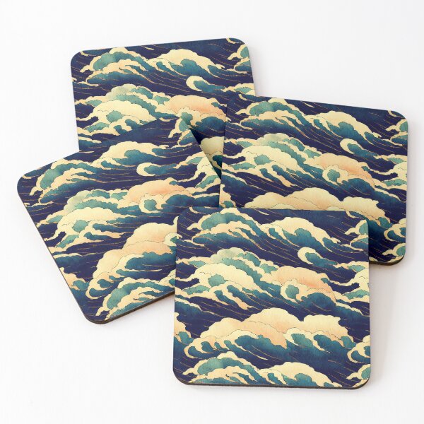 Item preview, Clouds ocean illustration designed and sold by YeKnot.