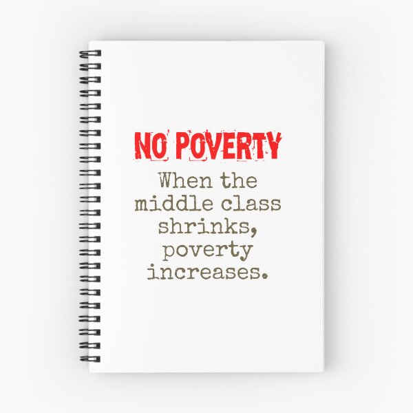 Item preview, When The Middle Class Shrinks - Poverty Quote  designed and sold by CrankyOldDude.