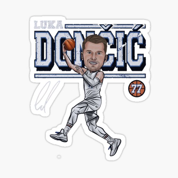 Luka Doncic Basketball Funny Face Sticker for Sale by Basketball For Life