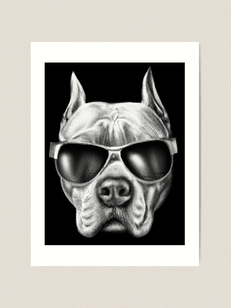 絵画 PITBULL  27x51cm Pitbull dog art clearance