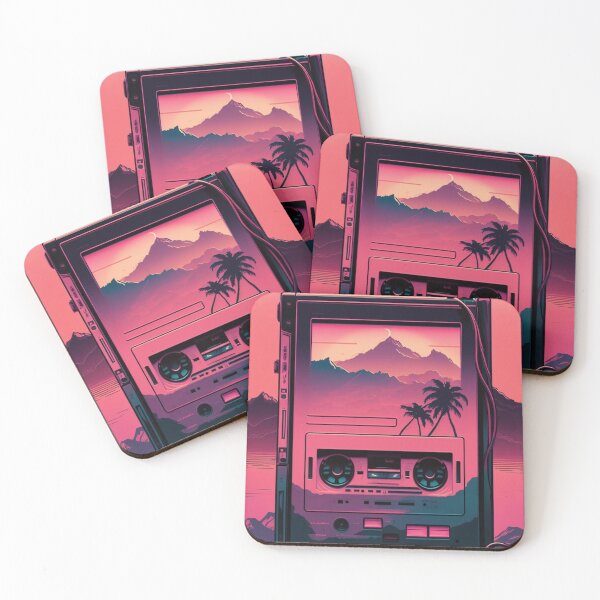 Item preview, Synthwave 80s Cassete Player designed and sold by RESToRAPTOR.