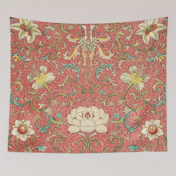 Item preview, Red Chinese Floral Chinoserie Pattern designed and sold by amini54.