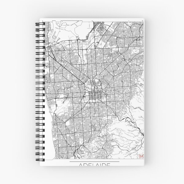Item preview, Adelaide Map Minimal designed and sold by HubertRoguski.